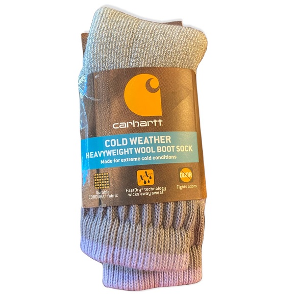 Carhartt Other - NIP Girls Carhartt Cold Weather Heavyweight Wool Boot Socks Medium